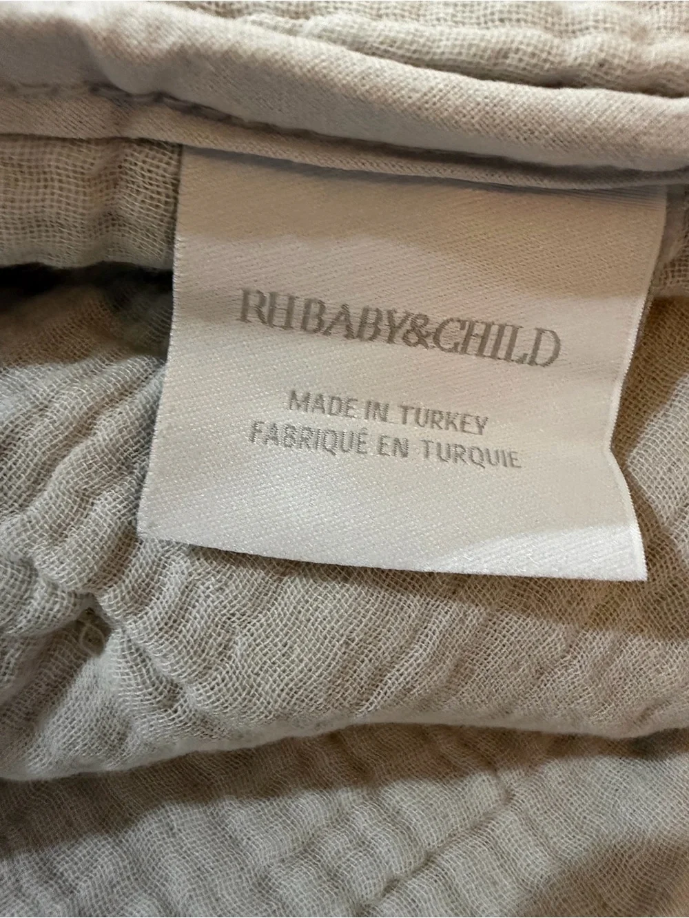 Restoration Hardware RH INFANT/BABY Gauze Quilt